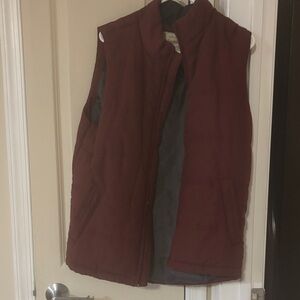 Men's Burgundy Vest